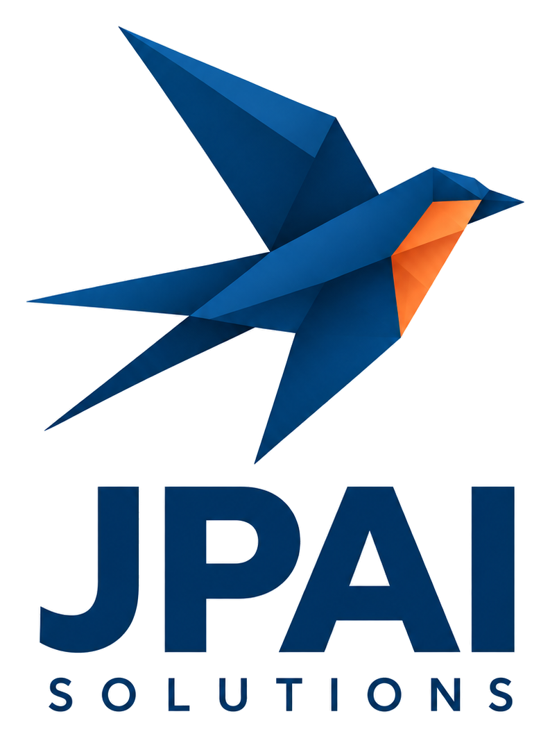 JPAI Solutions — Origami-Schwalbenlogo